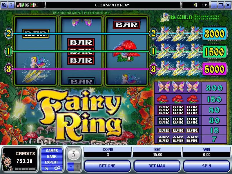 Fairy Ring Microgaming Slot Game released in   - 