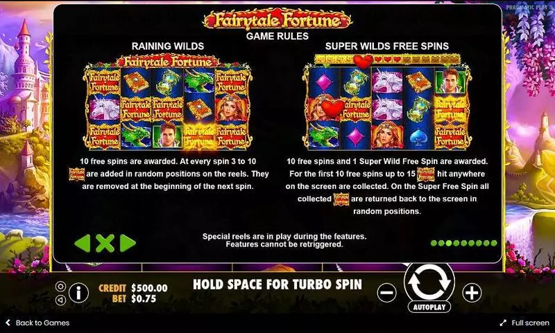 Fairytale Fortune Pragmatic Play Slot Game released in March 2018 - Free Spins
