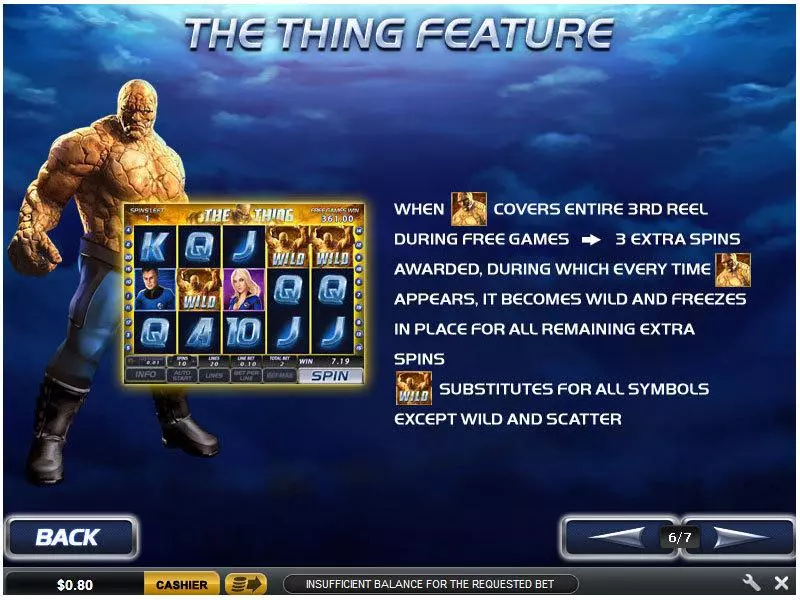 Fantastic Four 50 Line PlayTech Slot Game released in   - Jackpot bonus game