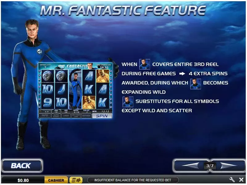 Fantastic Four 50 Line PlayTech Slot Game released in   - Jackpot bonus game