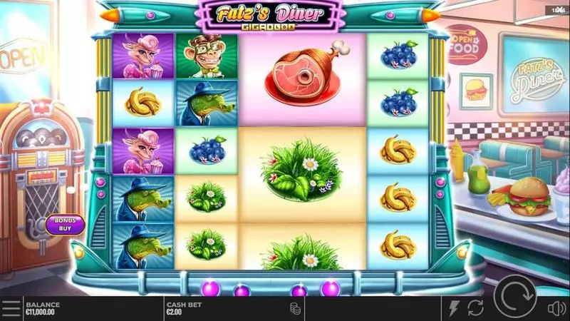 Fatz’s Diner GigaBlox Yggdrasil Slot Game released in October 2023 - Free Spins
