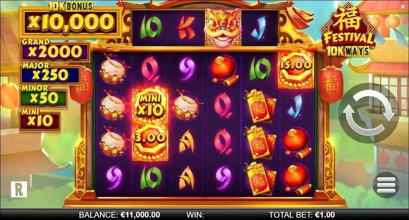 Festival 10K Ways ReelPlay Slot Game released in January 2023 - Re-Spin