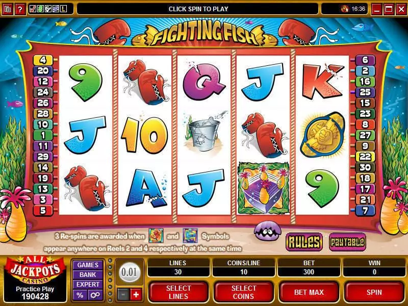 Fighting Fish Microgaming Slot Game released in   - 