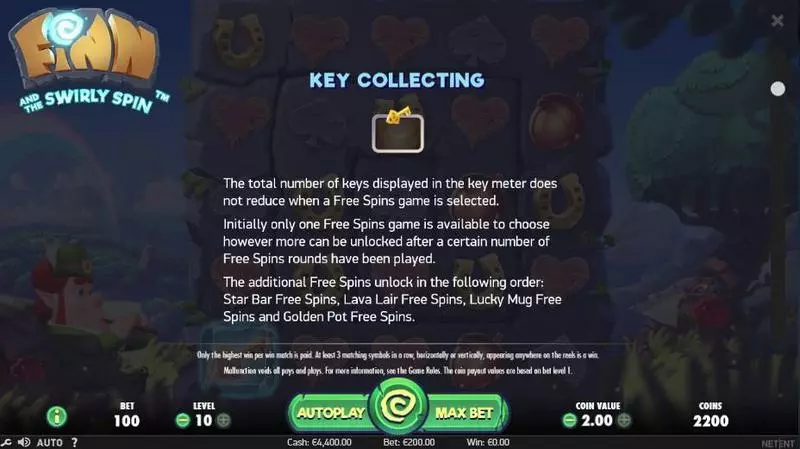 Finn and the Swirly Spin NetEnt Slot Game released in November 2017 - Accumulated Bonus
