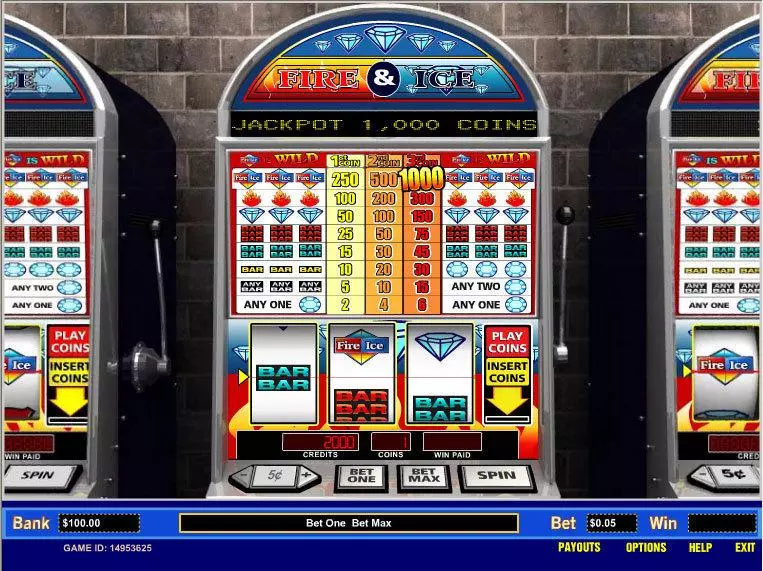 Fire and Ice 1 Line Parlay Slot Game released in   - 