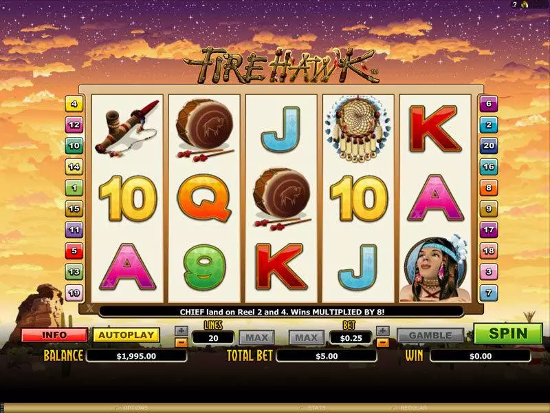 Fire Hawk Microgaming Slot Game released in   - Free Spins