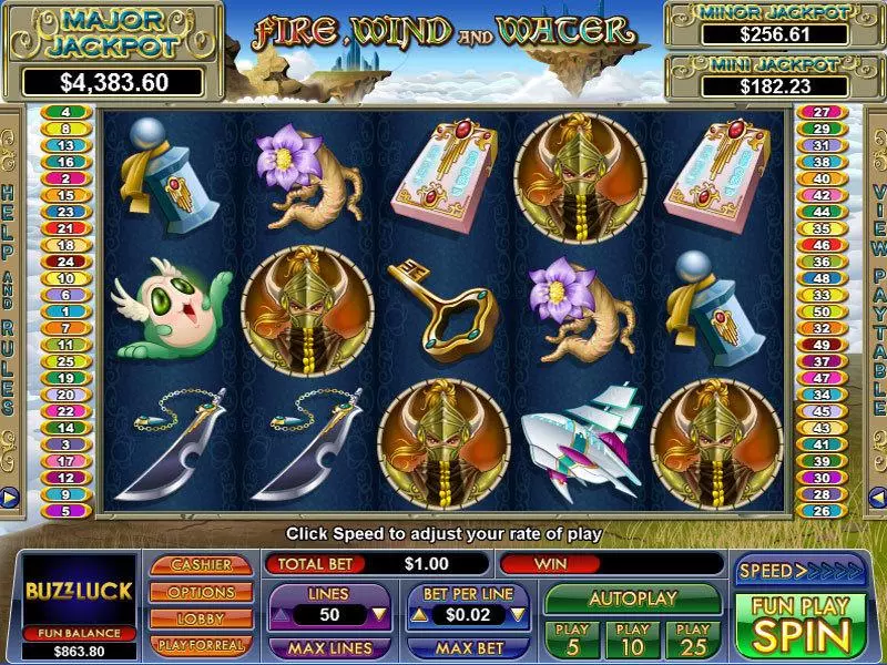 Fire, Wind and Water NuWorks Slot Game released in   - Free Spins