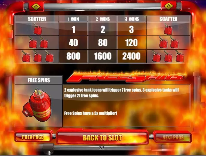 Firestorm 7 Rival Slot Game released in April 2013 - Free Spins