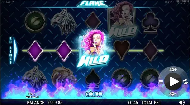 Flame NextGen Gaming Slot Game released in February 2018 - On Reel Game