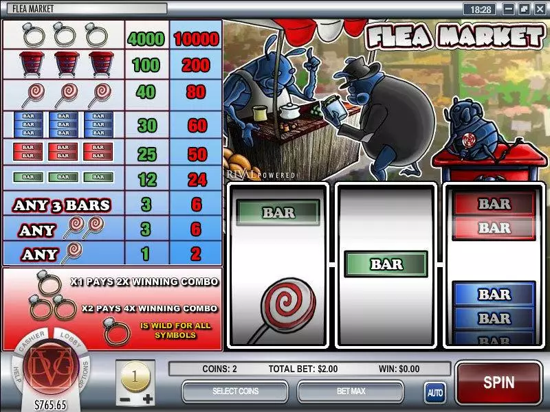 Flea Market Rival Slot Game released in   - 