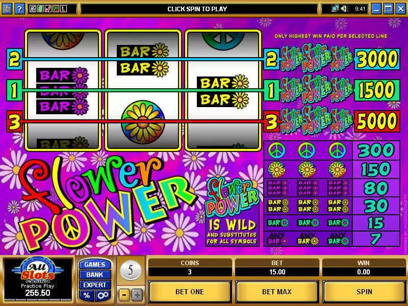 Flower Power Microgaming Slot Game released in   - 