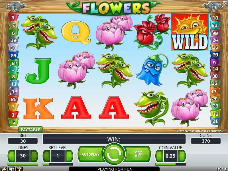 Flowers NetEnt Slot Game released in   - Free Spins