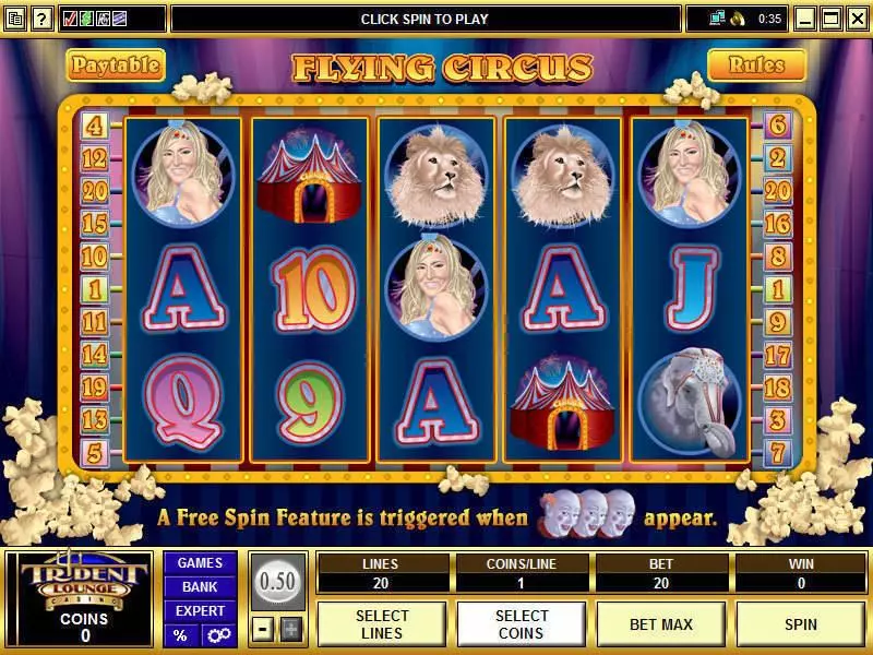 Flying Circus Microgaming Slot Game released in   - Free Spins