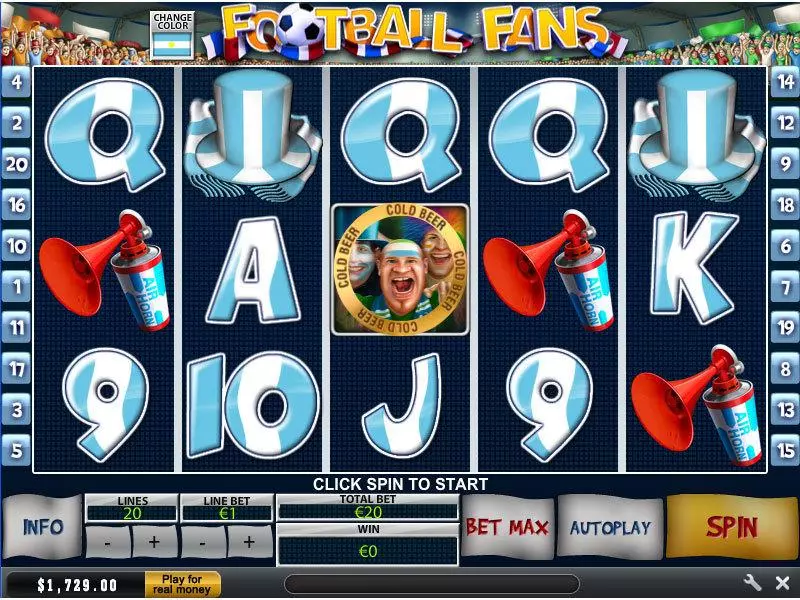 Football Fans PlayTech Slot Game released in   - Free Spins