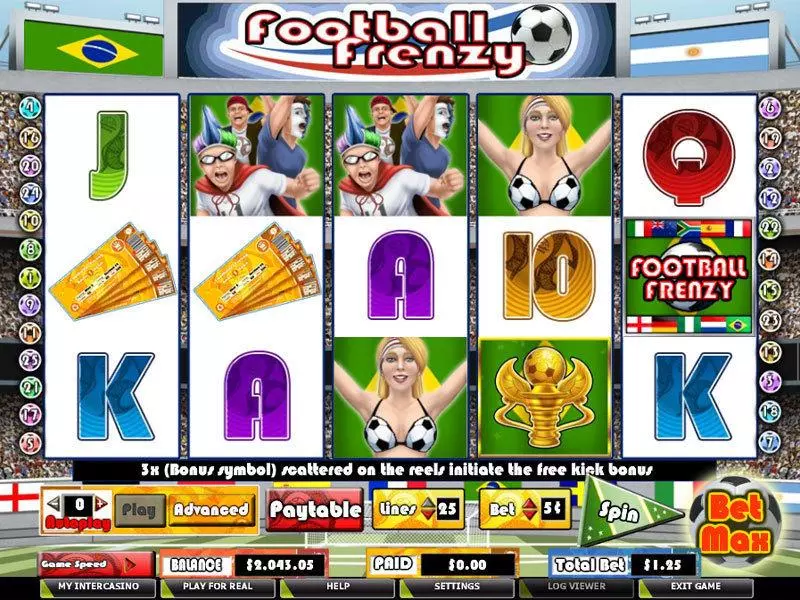 Football Frenzy PartyGaming Slot Game released in   - Free Spins