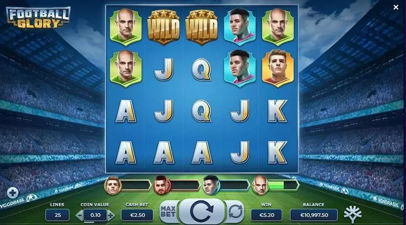 Football Glory Yggdrasil Slot Game released in August 2020 - Free Spins