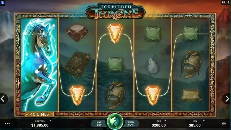 Forbidden Throne Microgaming Slot Game released in May 2017 - Free Spins