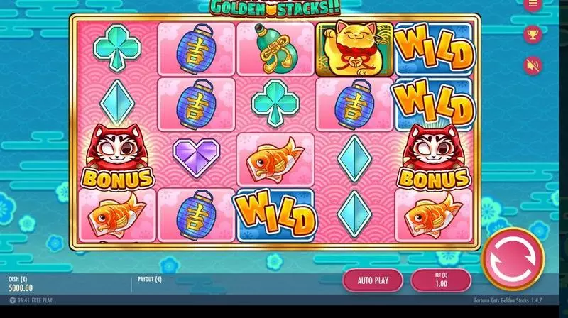 Fortune Cats Golden Stacks!! Thunderkick Slot Game released in December 2021 - 