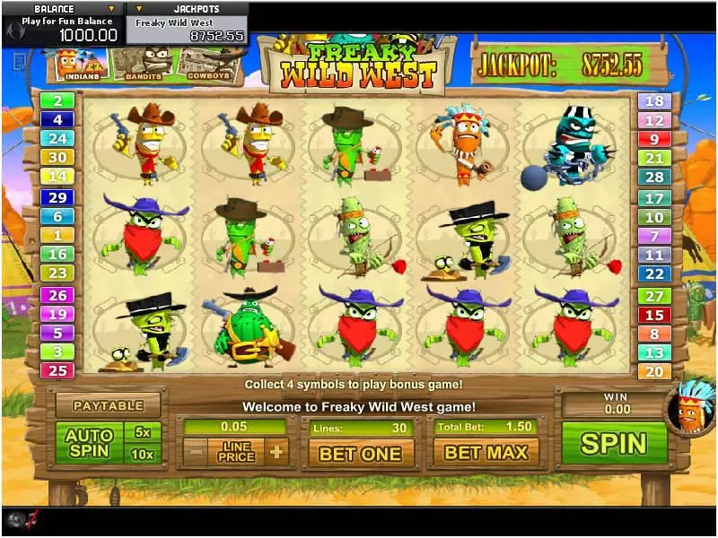 Freaky Wild West GamesOS Slot Game released in   - Free Spins