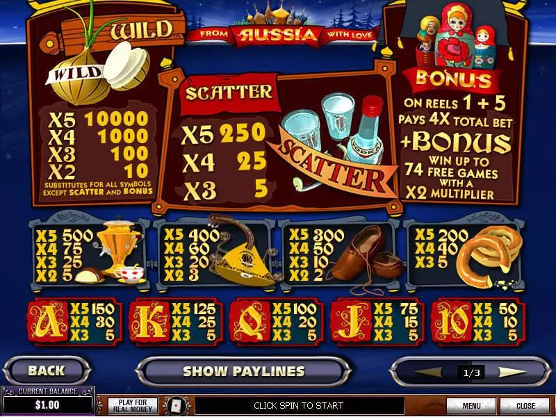 From Russia With Love PlayTech Slot Game released in   - Free Spins