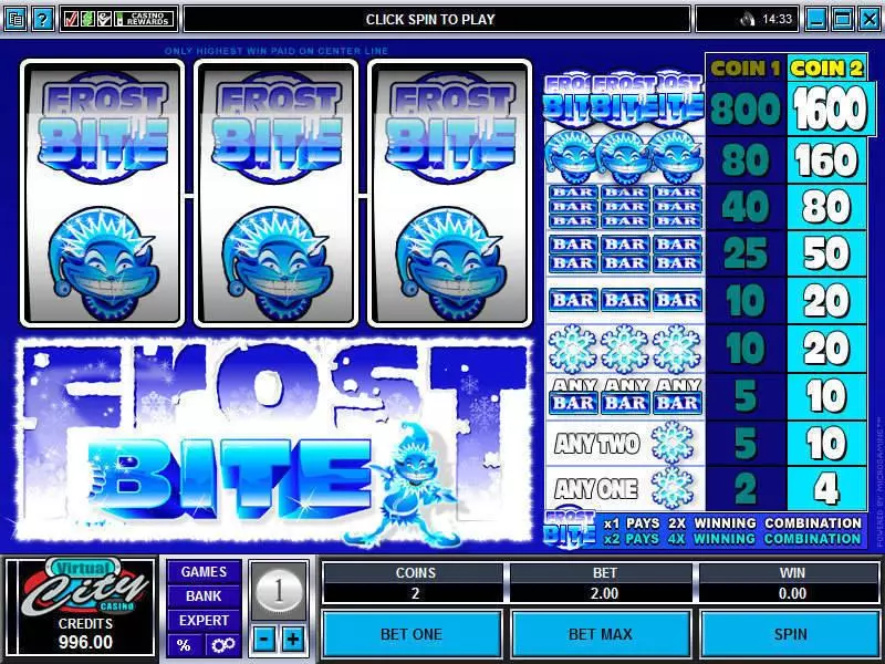 Frost Bite Microgaming Slot Game released in   - 