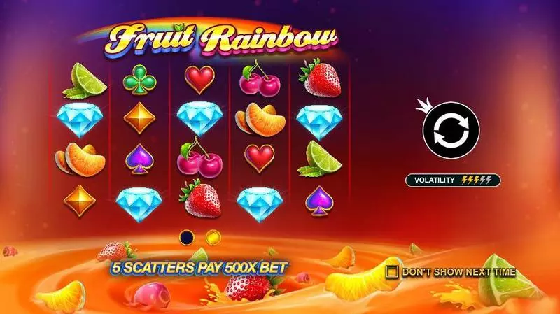 Fruit Rainbow Pragmatic Play Slot Game released in April 2020 - 