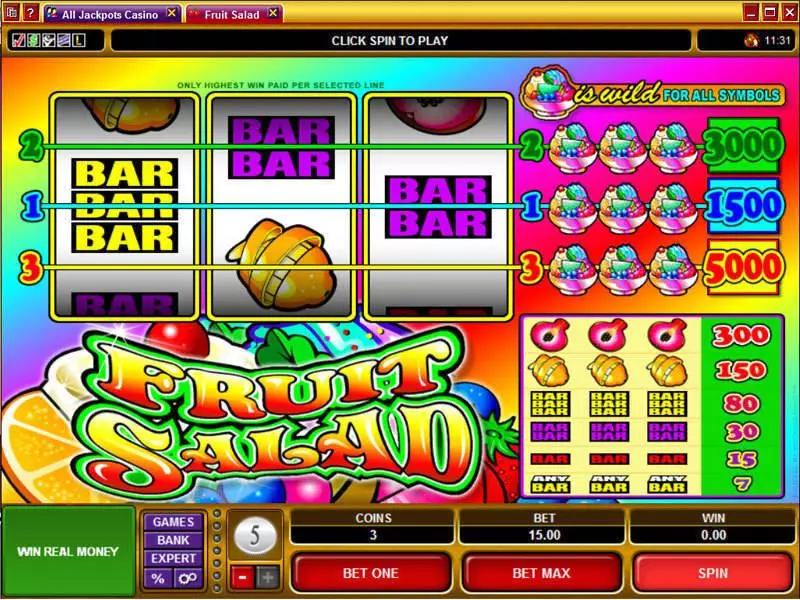 Fruit Salad Microgaming Slot Game released in   - 
