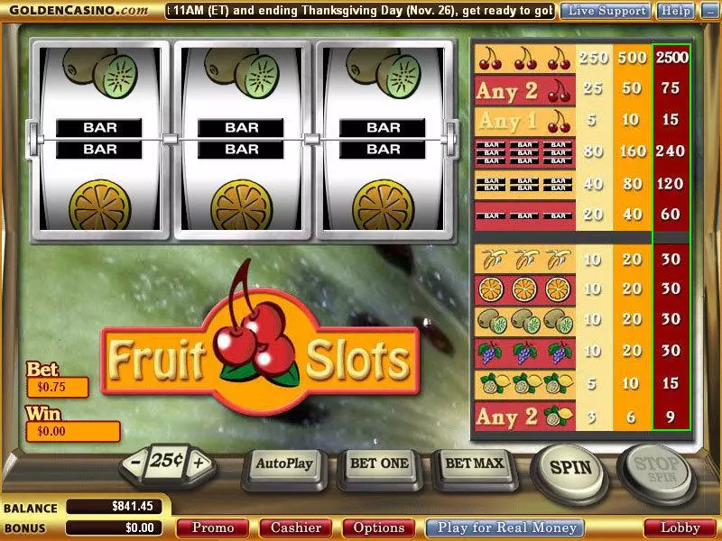 Fruit WGS Technology Slot Game released in   - 