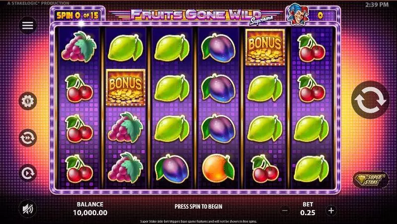Fruits Gone Wild Supreme StakeLogic Slot Game released in August 2020 - Free Spins