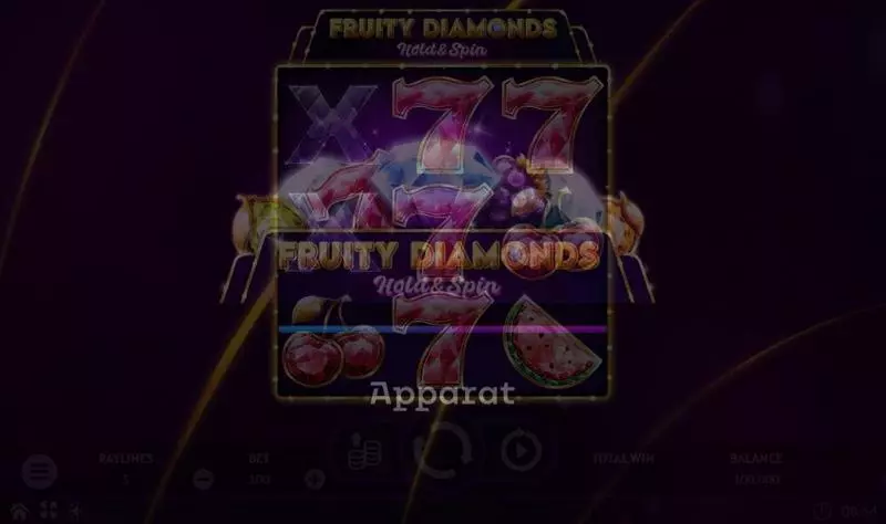 Fruity Diamonds Apparat Gaming Slot Game released in May 2024 - Bonus Wheel