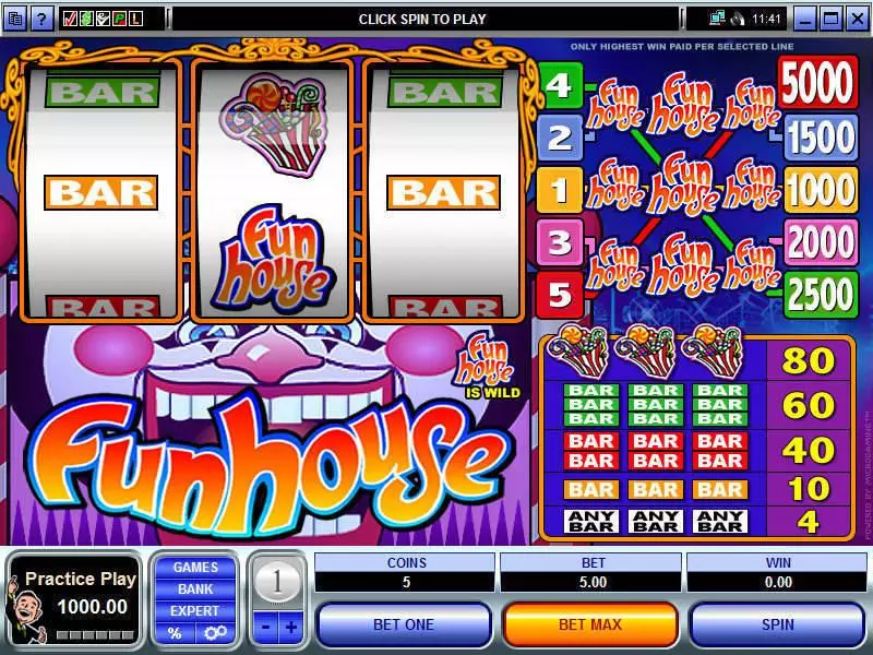 Fun House Microgaming Slot Game released in   - 