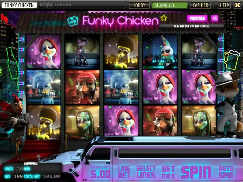 Funky Chicken Sheriff Gaming Slot Game released in   - Free Spins