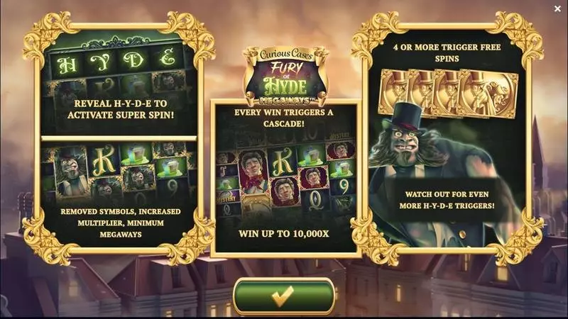 Fury of Hyde Megaways Jelly Entertainment Slot Game released in February 2023 - Free Spins