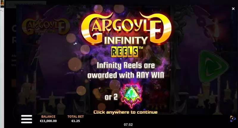Gargoyle Infinity Reels ReelPlay Slot Game released in June 2021 - Wheel of Fortune