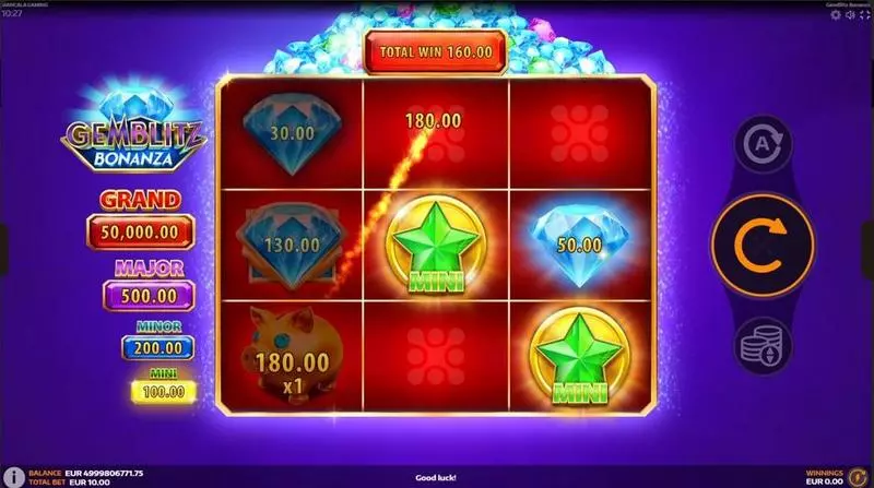 GemBlitz Bonanza Mancala Gaming Slot Game released in October 2024 - Bonus Game