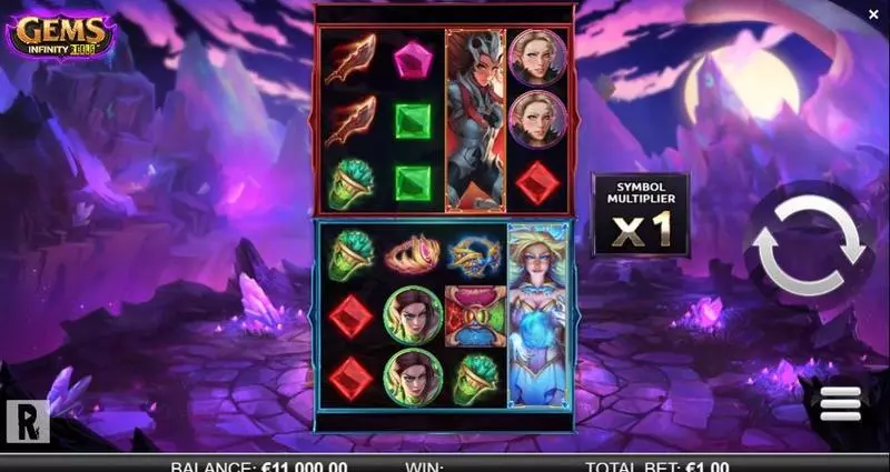 Gems Infinity Reels ReelPlay Slot Game released in October 2021 - Free Spins