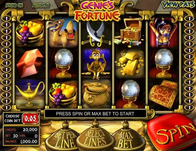 Genie's Fortune BetSoft Slot Game released in   - Free Spins