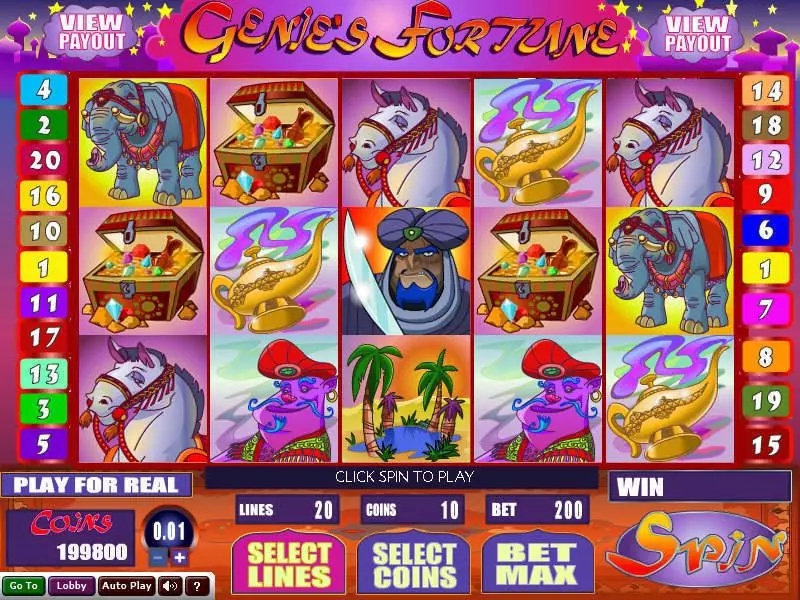 Genie's Fortune Wizard Gaming Slot Game released in   - Second Screen Game
