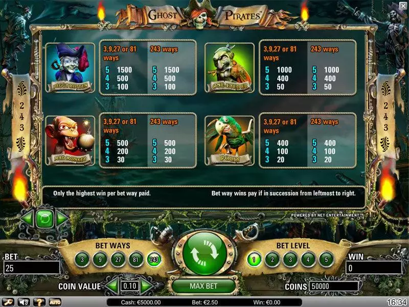 Ghost Pirates NetEnt Slot Game released in   - Free Spins
