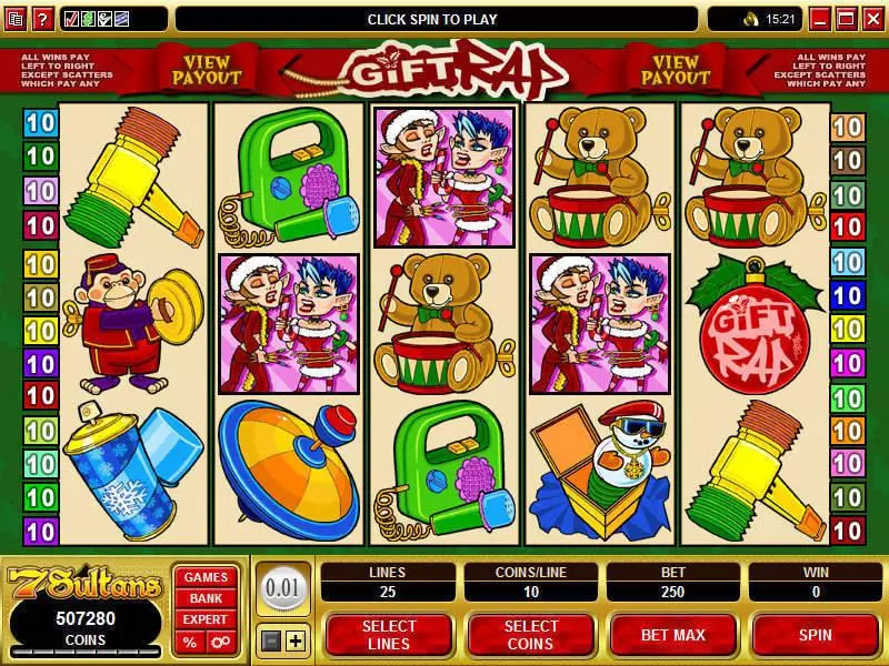 Gift Rap Microgaming Slot Game released in   - Second Screen Game