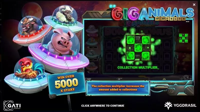 Giganimals GigaBlox Yggdrasil Slot Game released in April 2023 - Free Spins