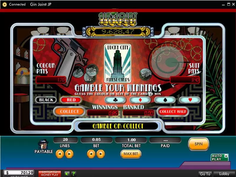 Gin Joint Jackpot 888 Slot Game released in   - Second Screen Game