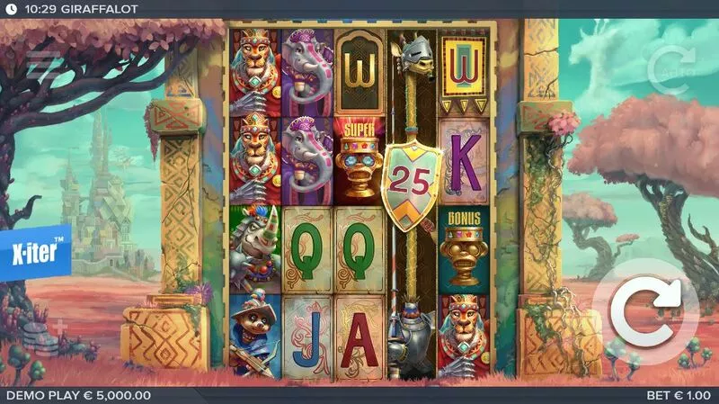 Giraffalot Elk Studios Slot Game released in November 2025 - Super SpinsWild LineX-iter