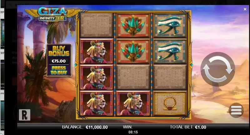 Giza Infinity Reels ReelPlay Slot Game released in February 2021 - Free Spins