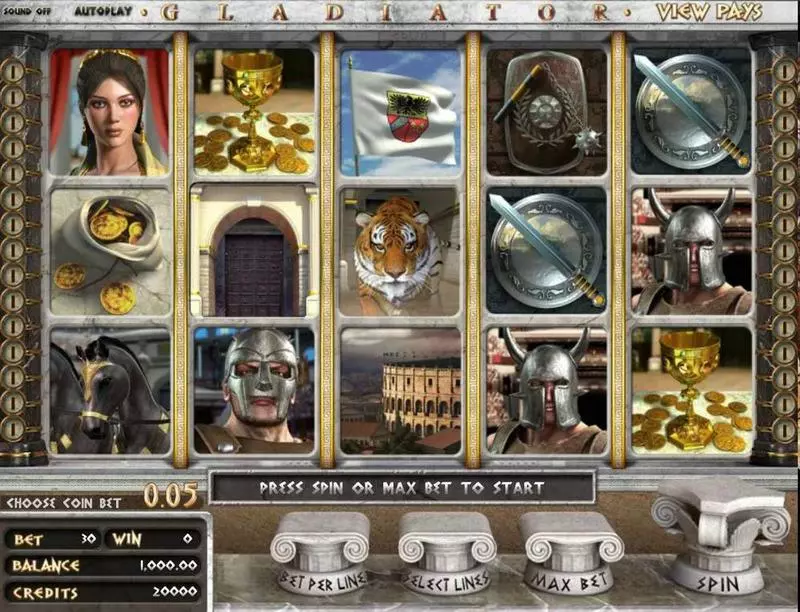 Gladiator BetSoft Slot Game released in   - Second Screen Game