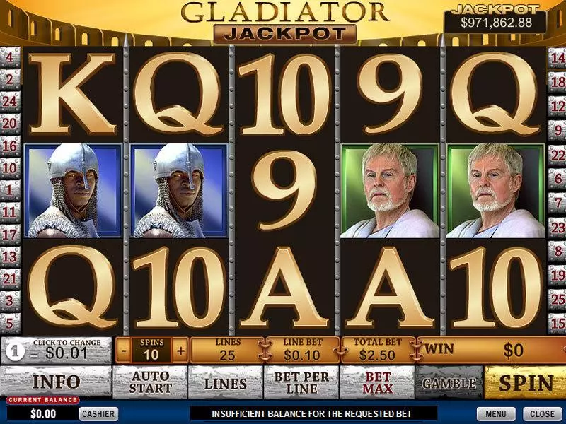 Gladiator Jackpot PlayTech Slot Game released in   - Free Spins