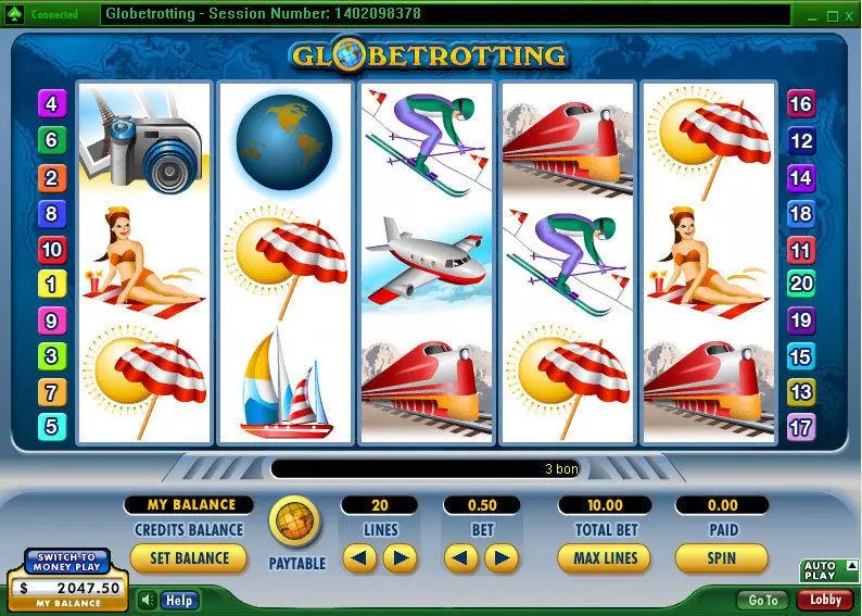 Globetrotting 888 Slot Game released in   - Second Screen Game