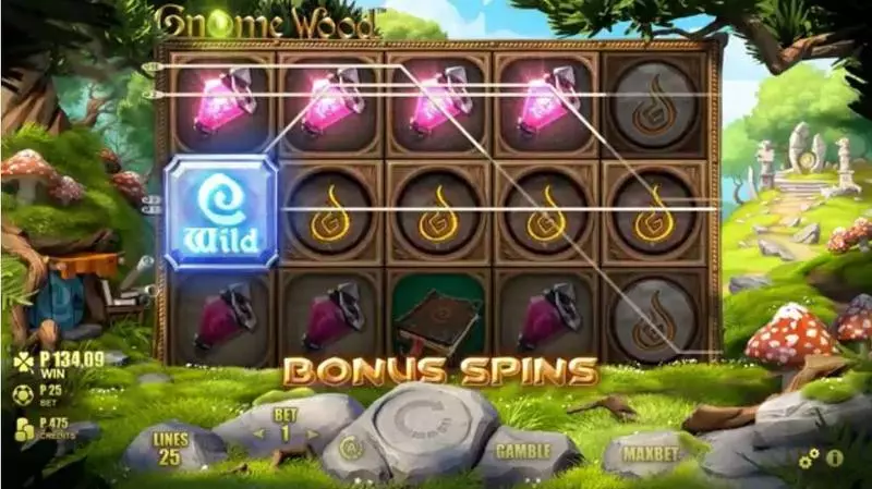 Gnome Wood Microgaming Slot Game released in September 2017 - Free Spins