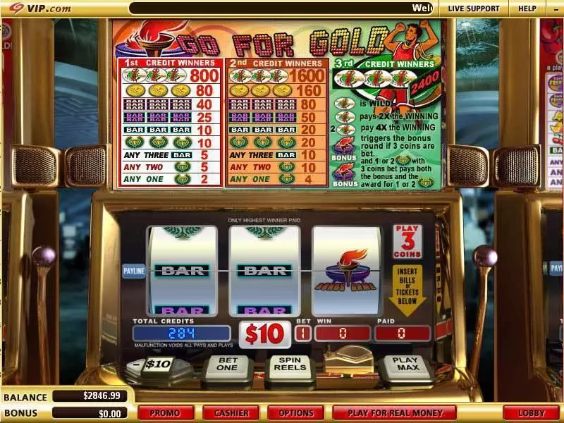 Go for Gold WGS Technology Slot Game released in   - Second Screen Game