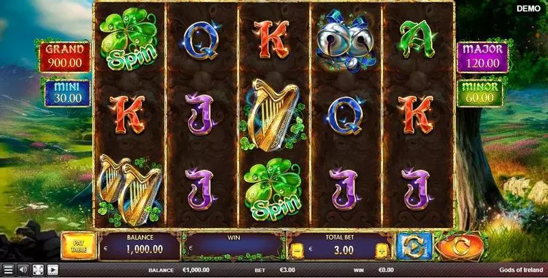 Gods of Ireland Red Rake Gaming Slot Game released in June 2023 - Free Spins